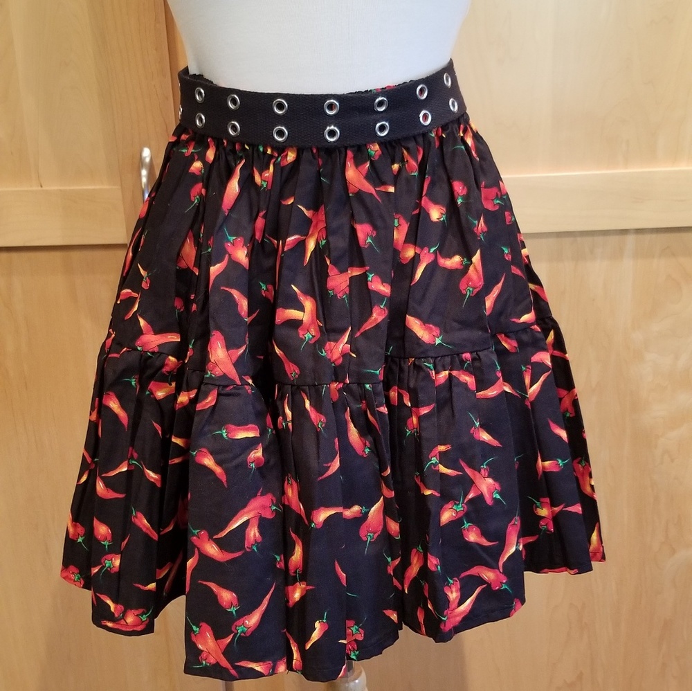Vintage 3 tier western petticoat style skirt